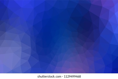 Light BLUE vector low poly layout. Elegant bright polygonal illustration with gradient. Pattern for a brand book's backdrop.