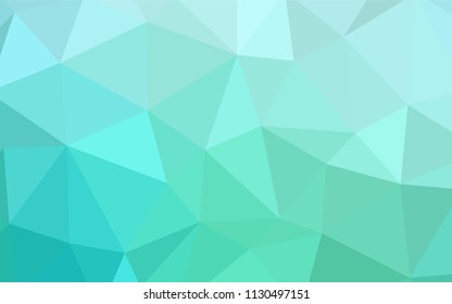 Light BLUE vector low poly layout. Glitter abstract illustration with an elegant triangles. New template for your brand book.