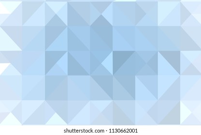 Light BLUE vector low poly layout. Elegant bright polygonal illustration with gradient. A completely new template for your banner.