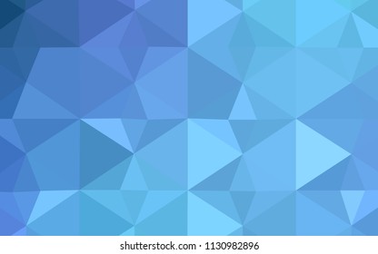 Light BLUE vector low poly cover. Colorful illustration in polygonal style with gradient. Pattern for a brand book's backdrop.