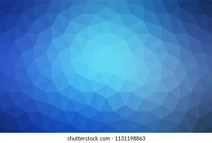 Light BLUE vector low poly cover. Elegant bright polygonal illustration with gradient. Pattern for a brand book's backdrop.