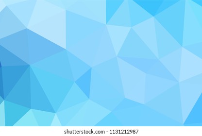 Light BLUE vector low poly layout. Polygonal abstract illustration with gradient. Brand new style for your business design.