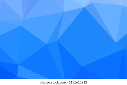 Light BLUE vector low poly cover. Creative geometric illustration in Origami style with gradient. That new template can be used for your brand book.