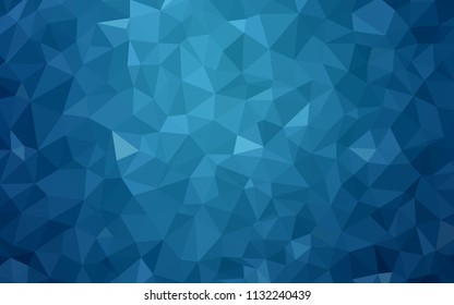 Light BLUE vector low poly layout. Creative geometric illustration in Origami style with gradient. A completely new design for your leaflet.