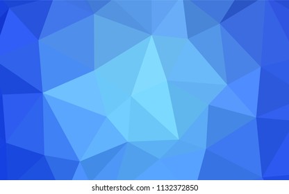 Light BLUE vector low poly texture. Colorful abstract illustration with triangles. Template for cell phone's backgrounds.