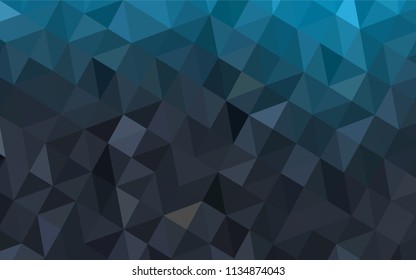 Light BLUE vector low poly layout. A completely new color illustration in a polygonal style. New template for your brand book.