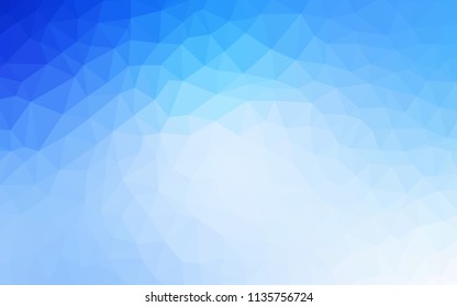 Light BLUE vector low poly layout. A sample with polygonal shapes. Template for cell phone's backgrounds.