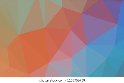 Light BLUE vector low poly layout. Elegant bright polygonal illustration with gradient. A completely new design for your leaflet.