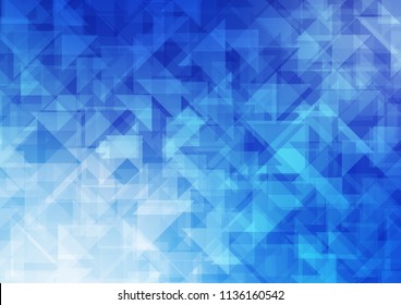 Light BLUE vector low poly low poly. Colorful abstract illustration with gradient. The completely new template can be used for your brand book.