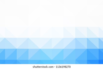 Light BLUE vector low poly texture. Modern abstract illustration with triangles. A completely new design for your leaflet.