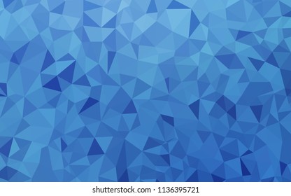 Light BLUE vector low poly cover. Colorful abstract illustration with triangles. Textured pattern for your backgrounds.