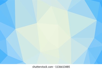 Light BLUE vector low poly texture. A sample with polygonal shapes. Template for cell phone's backgrounds.