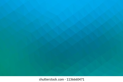 Light BLUE vector low poly layout. A sample with polygonal shapes. The elegant pattern can be used as part of a brand book.