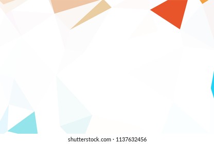 Light BLUE vector low poly layout. Geometric illustration in Origami style with gradient.  Brand new design for your business.