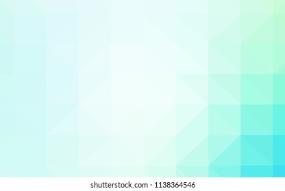 Light BLUE vector low poly texture. Colorful abstract illustration with triangles. New template for your brand book.