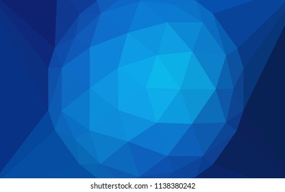 Light BLUE vector low poly layout with a diamond. Elegant polygonal illustration with gradient. New template for your brand book.