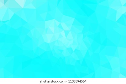 Light BLUE vector low poly texture. Geometric illustration in Origami style with gradient.  New template for your brand book.