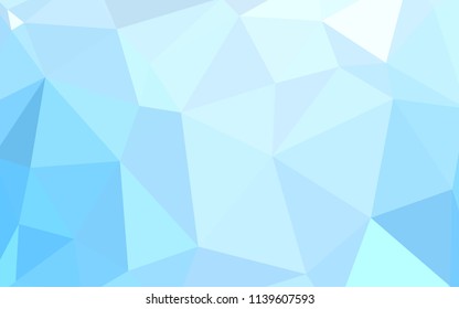 Light BLUE vector low poly layout. Geometric illustration in Origami style with gradient.  Completely new template for your banner.