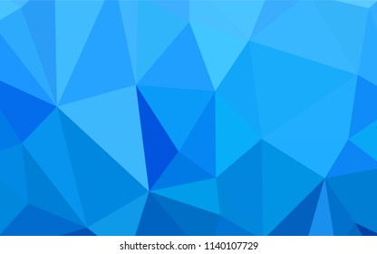 Light BLUE vector low poly texture. A sample with polygonal shapes. Textured pattern for your backgrounds.