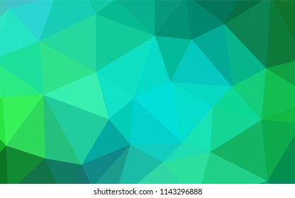 Light BLUE vector low poly layout. Geometric illustration in Origami style with gradient.  Brand new design for your business.