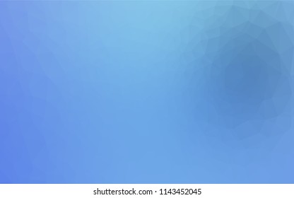 Light BLUE vector low poly cover. A completely new color illustration in a vague style. Brand new style for your business design.