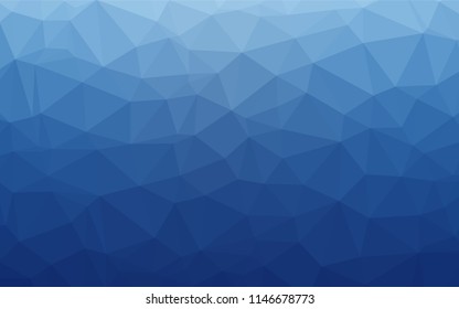 Light BLUE vector low poly cover. Creative geometric illustration in Origami style with gradient. The template can be used as a background for cell phones.