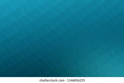 Light BLUE vector low poly cover. Shining illustration, which consist of triangles. Triangular pattern for your business design.