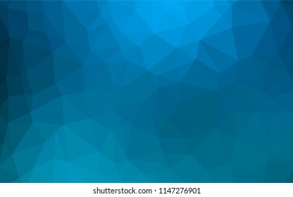 Light BLUE vector low poly texture. A sample with polygonal shapes. A new texture for your design.