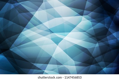 Light BLUE vector low poly cover. Polygonal abstract illustration with gradient. Pattern for a brand book's backdrop.