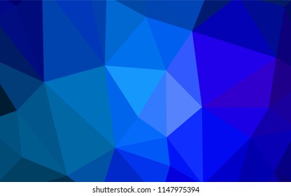 Light BLUE vector low poly cover. Creative geometric illustration in Origami style with gradient. Textured pattern for your backgrounds.