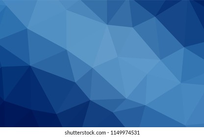Light BLUE vector low poly cover. Colorful abstract illustration with triangles. Brand new style for your business design.