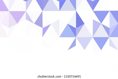 Light Blue vector low poly layout. Polygonal abstract illustration with gradient. A new texture for your web site.