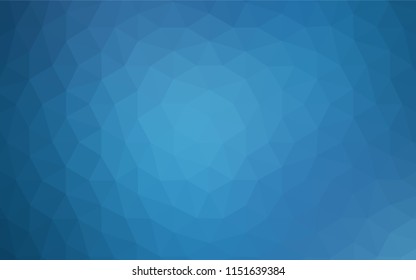 Light BLUE vector low poly layout. Colorful illustration in polygonal style with gradient. Best triangular design for your business.