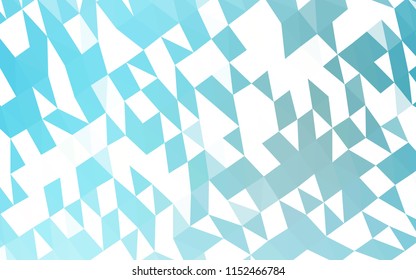 Light BLUE vector low poly template. Brand new colored illustration in blurry style with gradient. A completely new template for your business design.