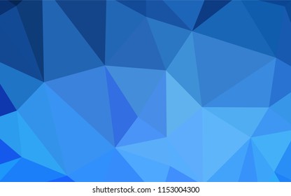Light BLUE vector low poly layout. Elegant bright polygonal illustration with gradient. Brand new design for your business.