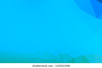 Light BLUE vector low poly texture. An elegant bright illustration with gradient. The best triangular design for your business.