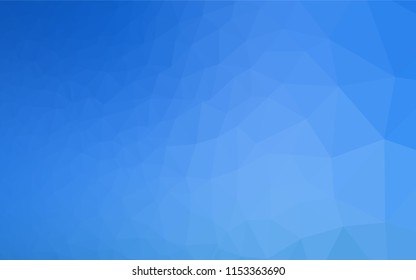 Light BLUE vector low poly cover. Creative geometric illustration in Origami style with gradient. The elegant pattern can be used as part of a brand book.