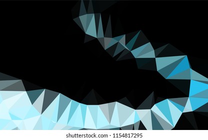 Light BLUE vector low poly layout. A completely new color illustration in a vague style. The polygonal design can be used for your web site.