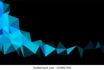 Light BLUE vector low poly layout. Colorful abstract illustration with gradient. Brand new style for your business design.