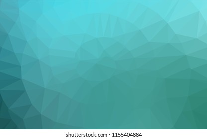 Light BLUE vector low poly cover. Colorful abstract illustration with gradient. The elegant pattern can be used as part of a brand book.