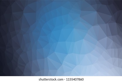 Light BLUE vector low poly texture. An elegant bright illustration with gradient. The textured pattern can be used for background.