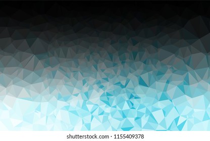 Light BLUE vector low poly layout. Shining illustration, which consist of triangles. Brand new design for your business.