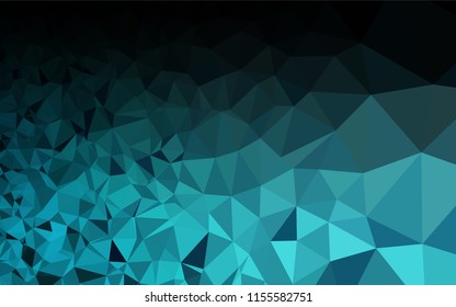 Light BLUE vector low poly cover. Shining colored illustration in a Brand new style. The completely new template can be used for your brand book.