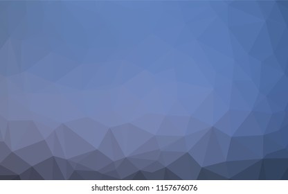 Light BLUE vector low poly texture. Creative illustration in halftone style with gradient. Triangular pattern for your business design.