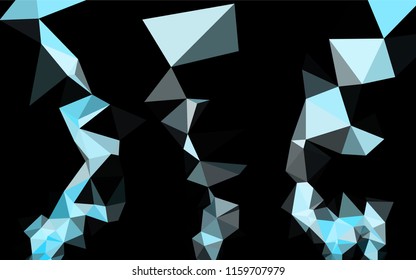 Light BLUE vector low poly cover. A completely new color illustration in a vague style. A completely new design for your business.