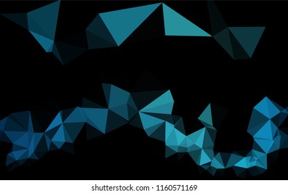 Light BLUE vector low poly layout. An elegant bright illustration with gradient. A new texture for your design.