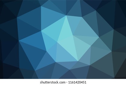 Light BLUE vector low poly cover. Colorful abstract illustration with triangles. A new texture for your web site.