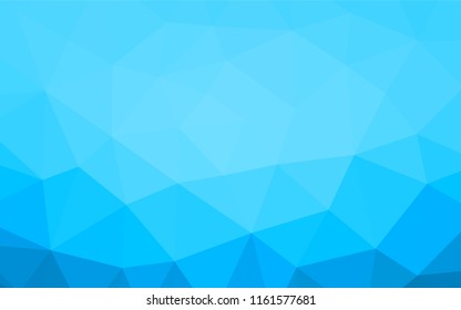 Light BLUE vector low poly cover. Creative illustration in halftone style with gradient. Brand new style for your business design.