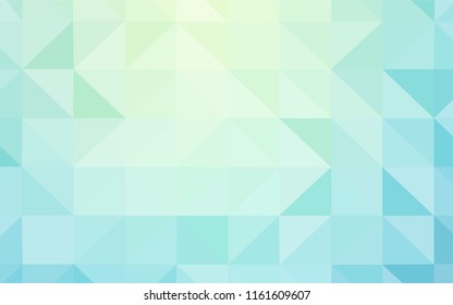 Light BLUE vector low poly texture. Colorful abstract illustration with triangles. Triangular pattern for your design.