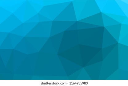 Light BLUE vector low poly cover. Brand new colored illustration in blurry style with gradient. Brand new style for your business design.